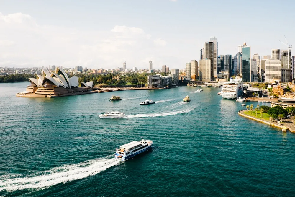 Sydney Harbour Bridge and city skyline